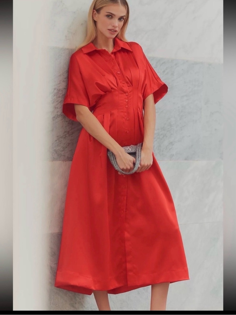 Exquise
New Anthropologie The Tobie Satin Shirt Dress by Exquise
Size XS